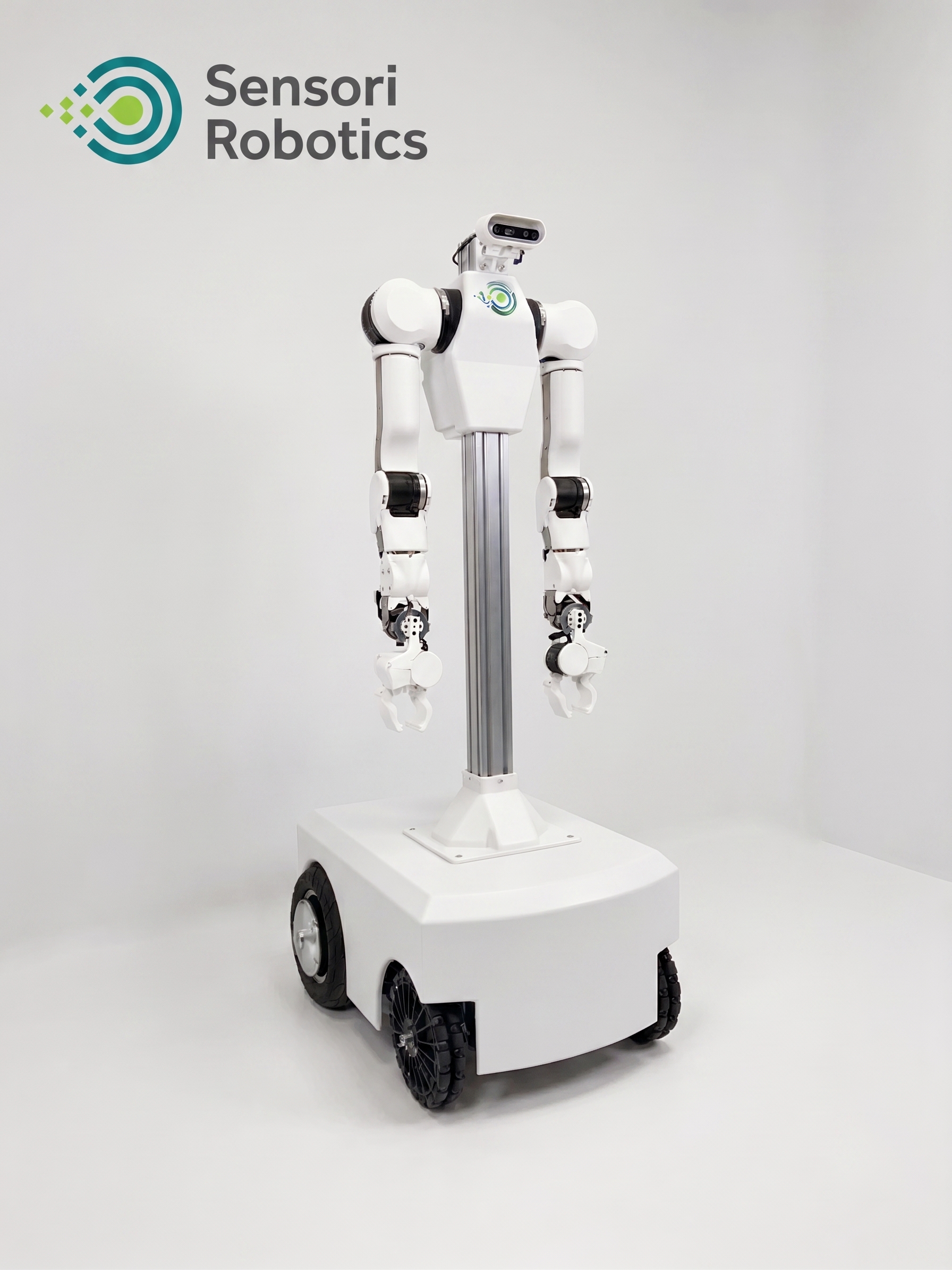 Yuri, a dual-arm humanoid robot on its mobile base